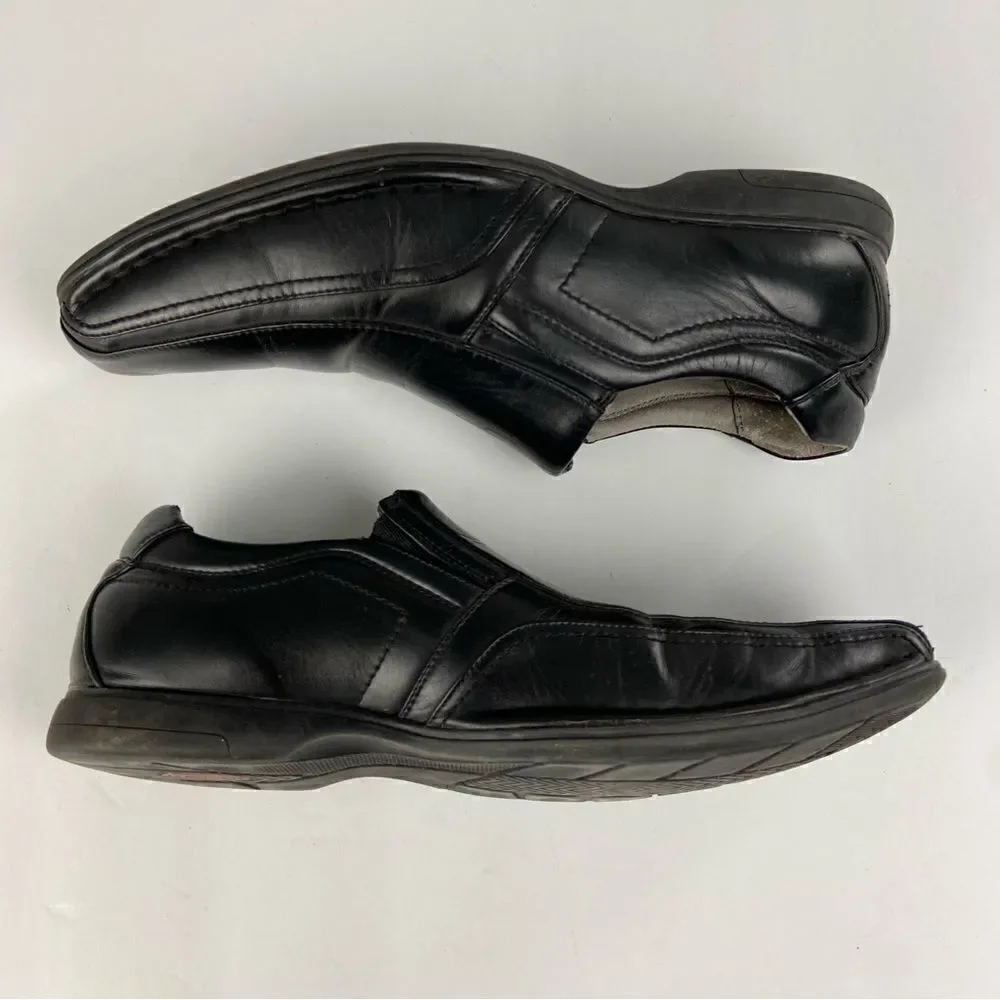 Steve Madden Men’s Leather Loafers Black Size‎ 11.5 Contemporary Minimalist